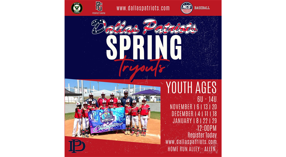 2023 Spring/Summer Baseball Tryouts